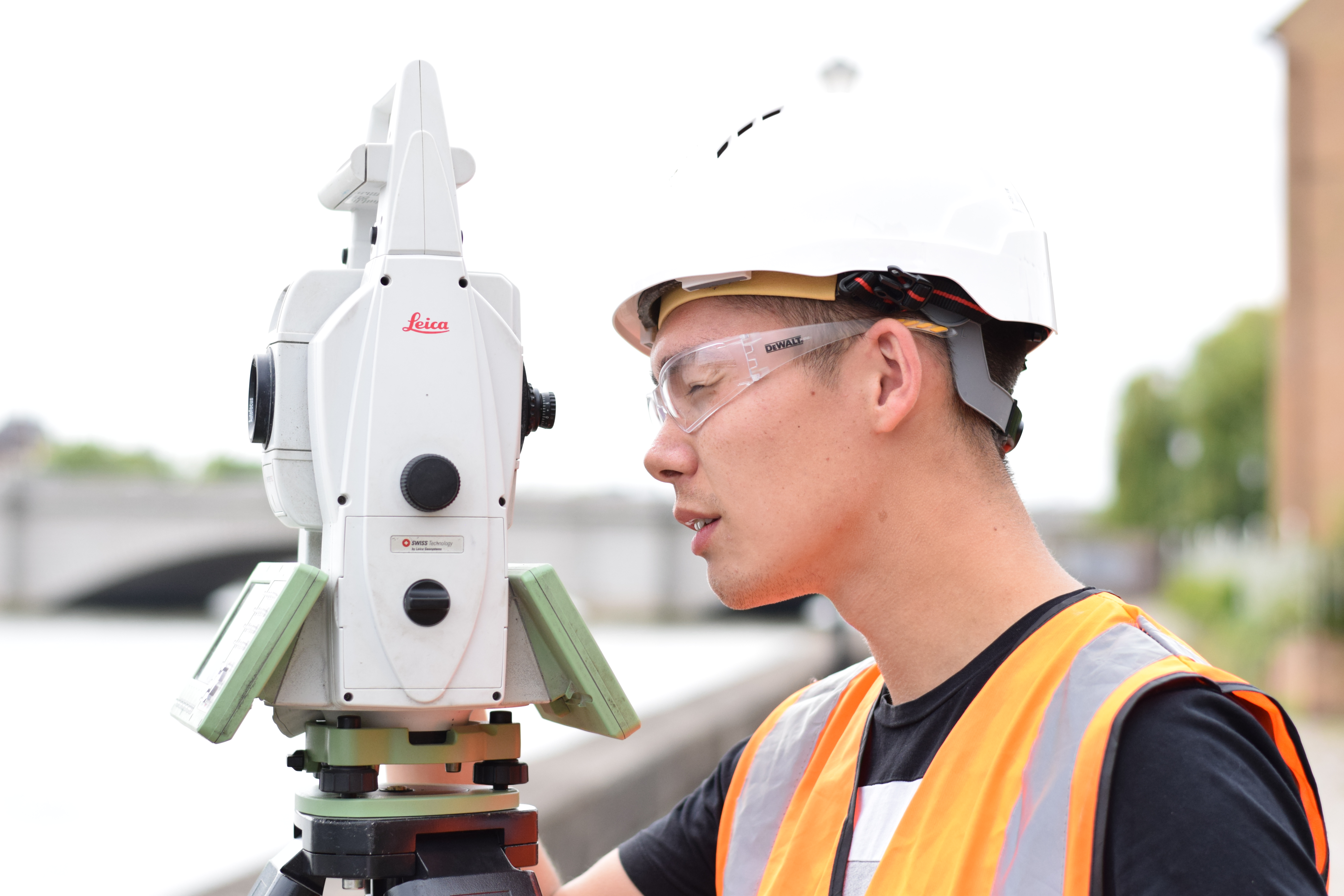 Surveying and as-built checks for construction projects